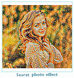 Prisma photo effect seurat